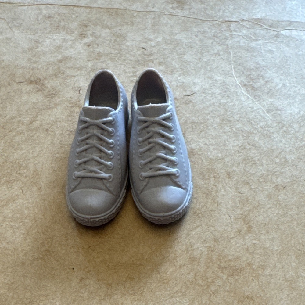 Ken Doll Fashions Dusty Gray Low Top Tennis Sports Shoes Lace